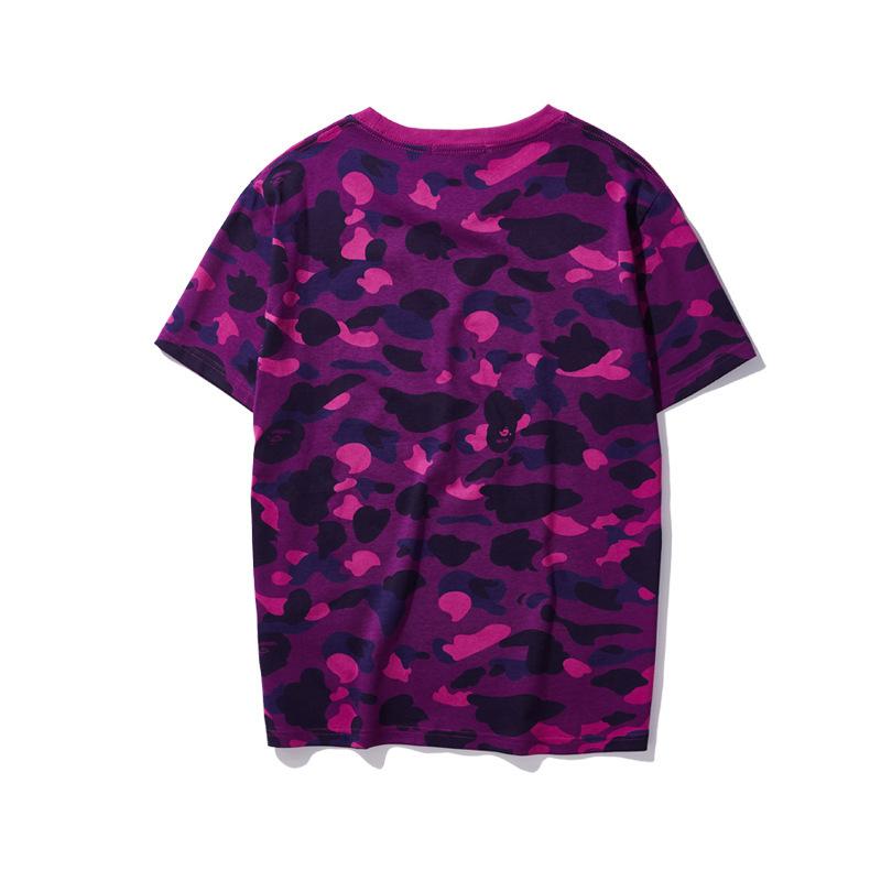 Bathing Ape T-Shirt Spring and Summer Short-Sleeved T-shirt Printed Men's and Women's Fashion All-Matching