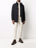 Moorer layered down-padded jacket