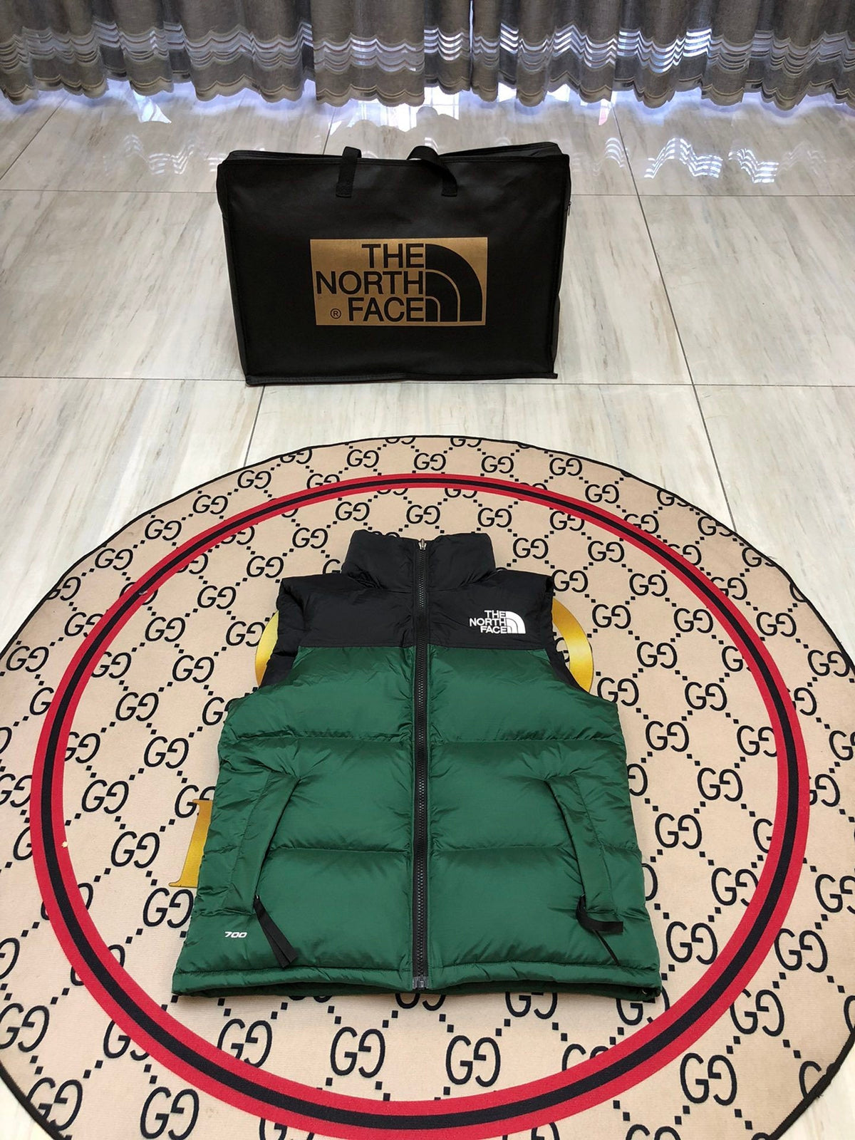 The North Face Green/Black 1996 Retro Nuptse Down Vest