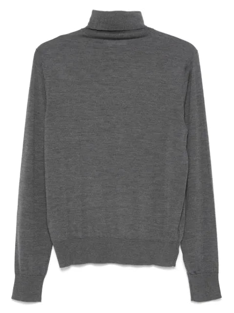 DSQUARED2 logo-embroidered turtleneck sweater