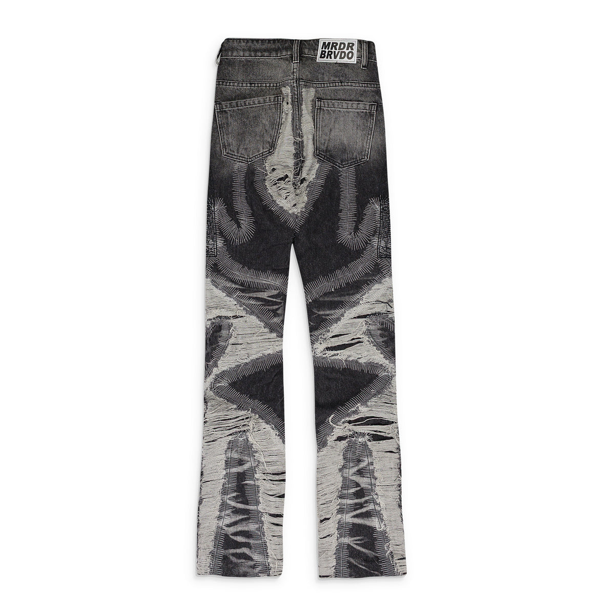 BLACK PATH WIDE-LEG JEANS