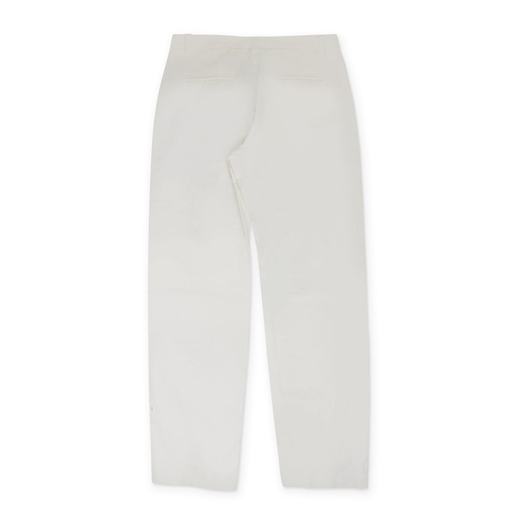 White Winnie Bottom Closure Trouser