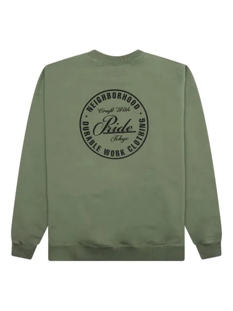 Neighborhood circular-logo sweatshirt