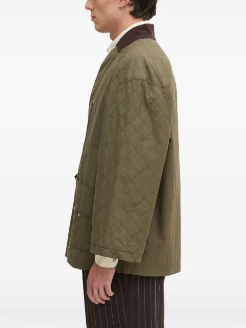 Kenzo Weave quilted tie-detail jacket