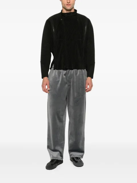 Homme Plissé Issey Miyake pleated-texture zip-fastening jacket