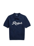 Polo Ralph Lauren logo-intarsia short-sleeve sweater