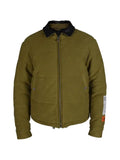 Heron Preston quilted contrast-collar jacket