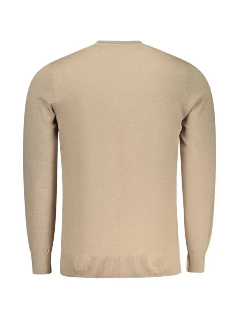 RIFLE embroidered-logo fine-knit sweater