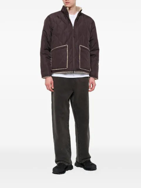 Taion zip-fastening pocket reversible jacket