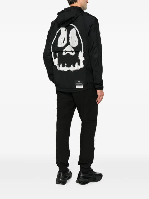 Y-3 graphic-print hooded jacket