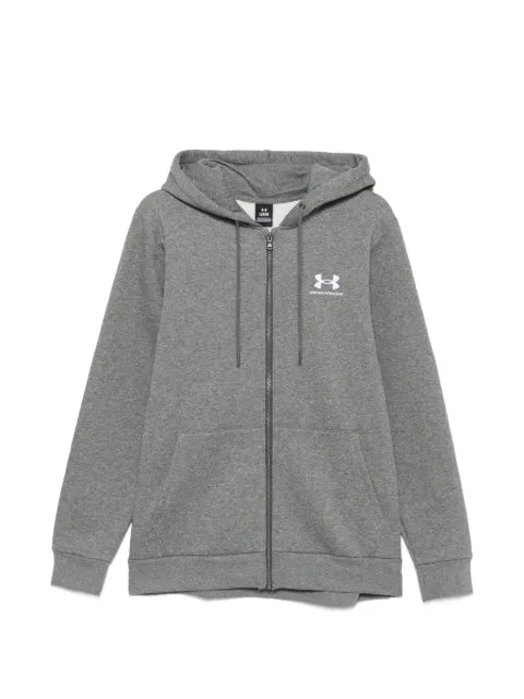 Under Armour logo-print zip-up hoodie