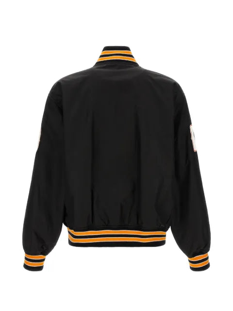 Balenciaga logo-patch bomber jacket