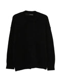 Isabel Benenato exposed-seam dropped-shoulder sweater