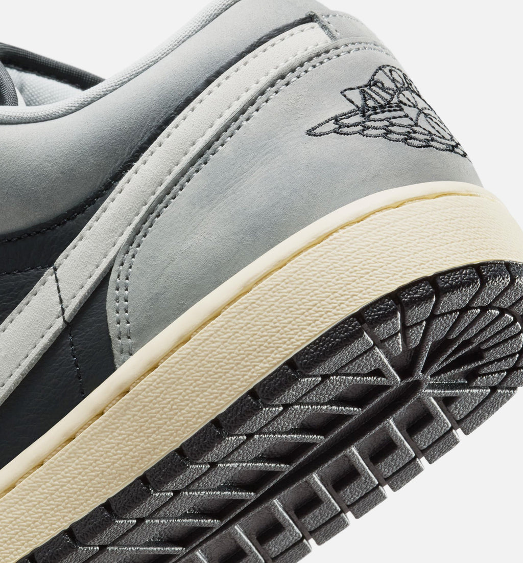 Air Jordan 1 Low SE Men's Lifestyle Shoes - Light Smoke Grey/White/Off Noir