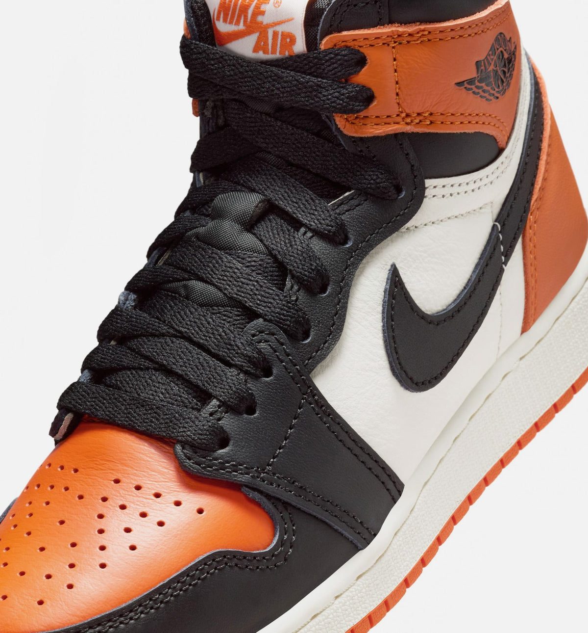 Air Jordan 1 Retro High OG Shattered Backboard Big Kids' Lifestyle Shoes - Black/Sail/Starfish