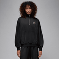 Wmns Air Jordan Flight Club Fleece Quarter Zip Hoodie