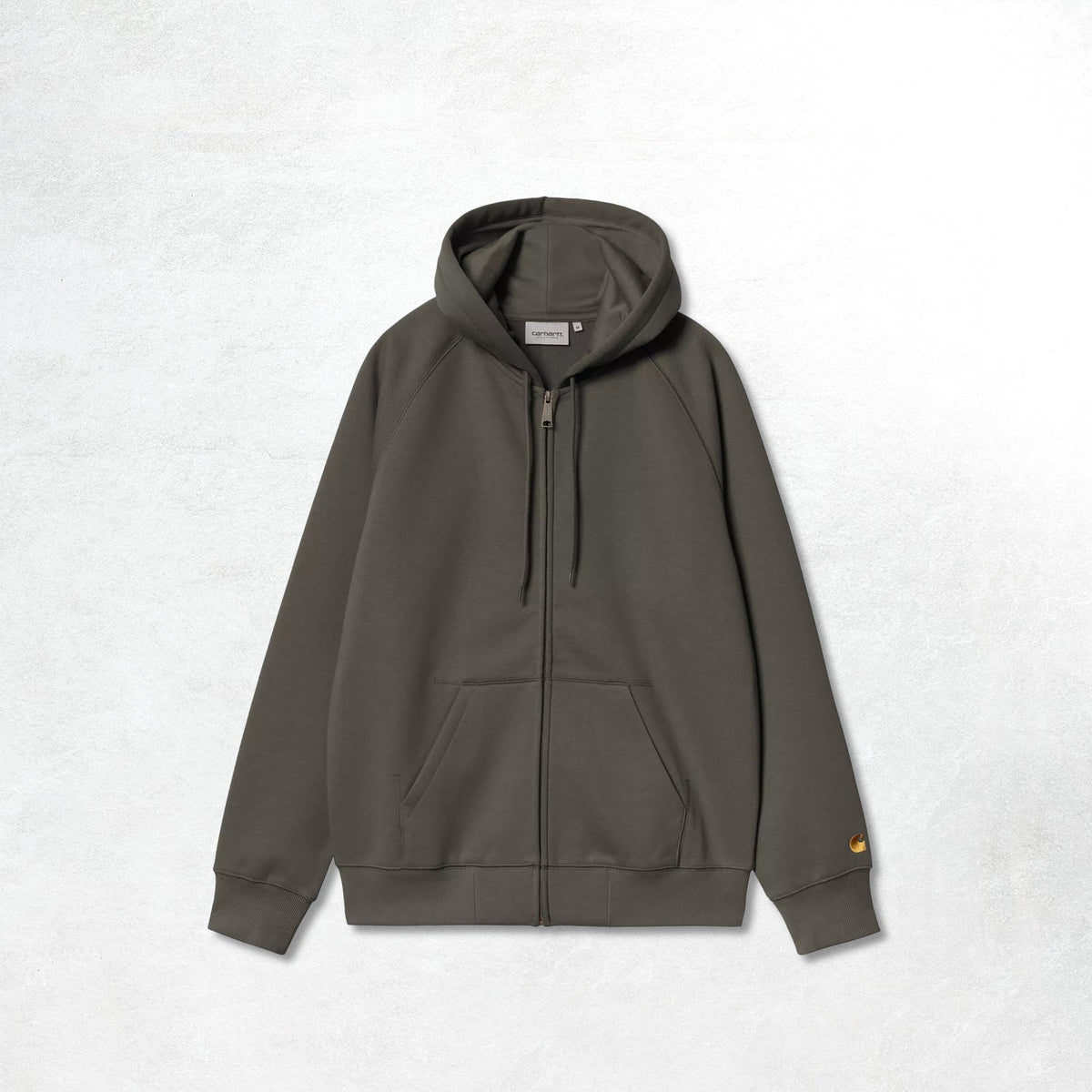 Carhartt WIP Hooded Chase Jacket: Shungite / Gold