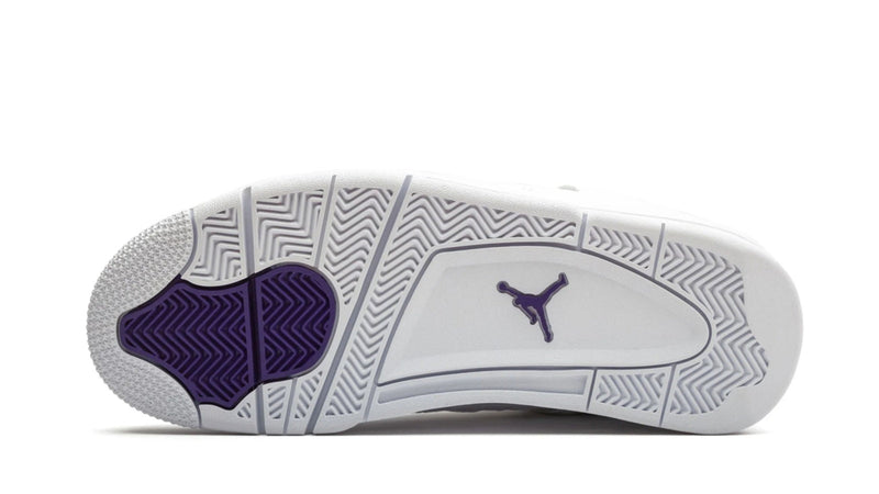 Air Jordan 4 Retro 'Metallic Pack' – Purple – Rare Shimmer Purple & White AJ4 with Metallic Gold Accents