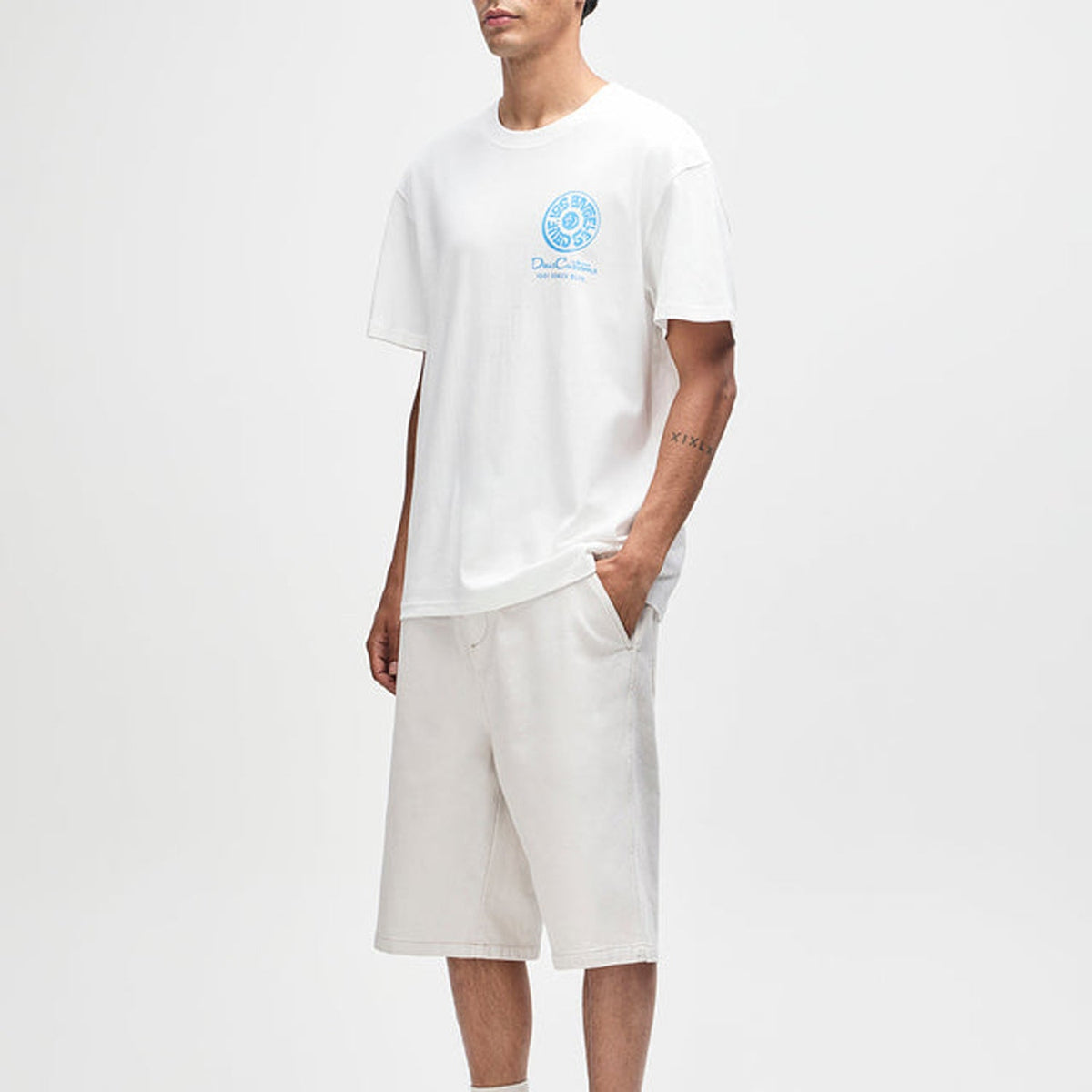 Deus Los Angeles Address Tee: Vintage White