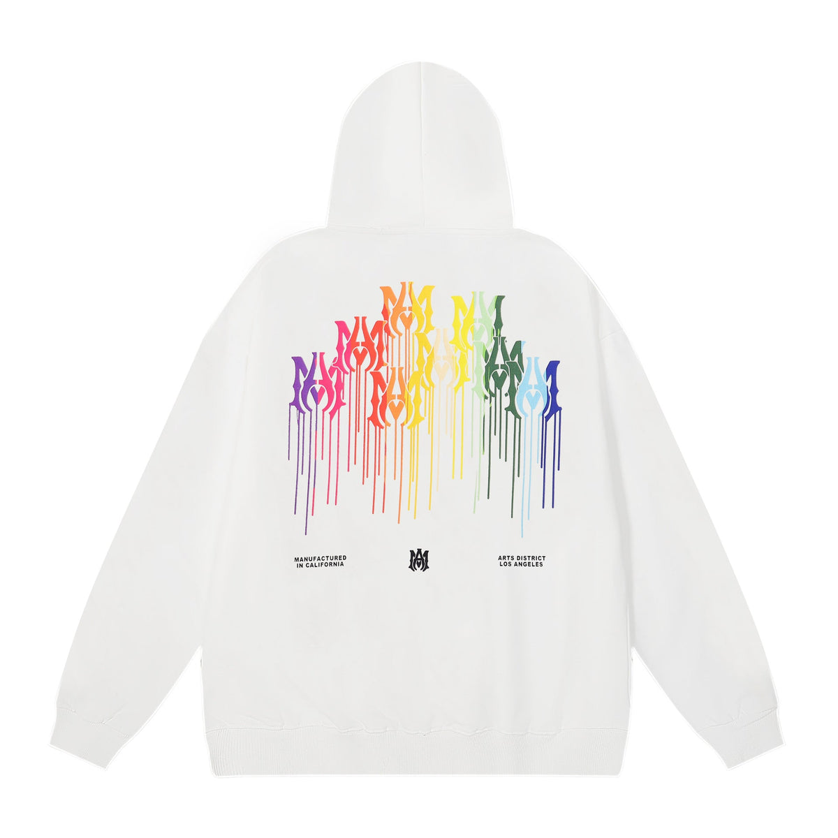 Amiri Multi‑Graphic Letter Logo Oversized Hoodie Streetwear Unisex