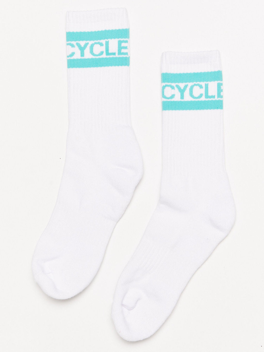 WHITE CALF SOCK
