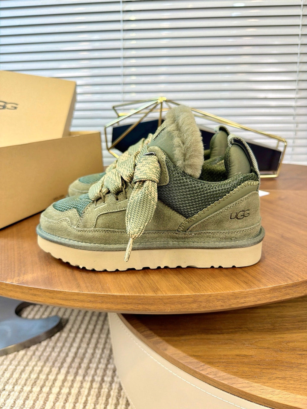 UGG Sage Mel Suede Mesh Low-Top Shoes