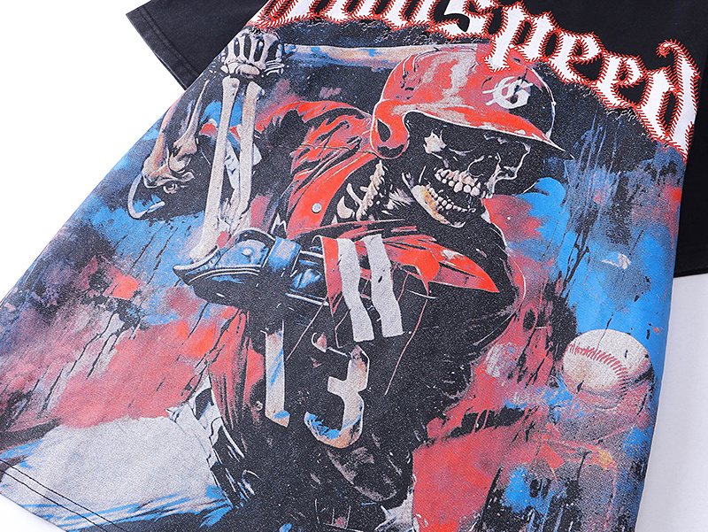 Godspeed Baseball Skull Graphic T-Shirt