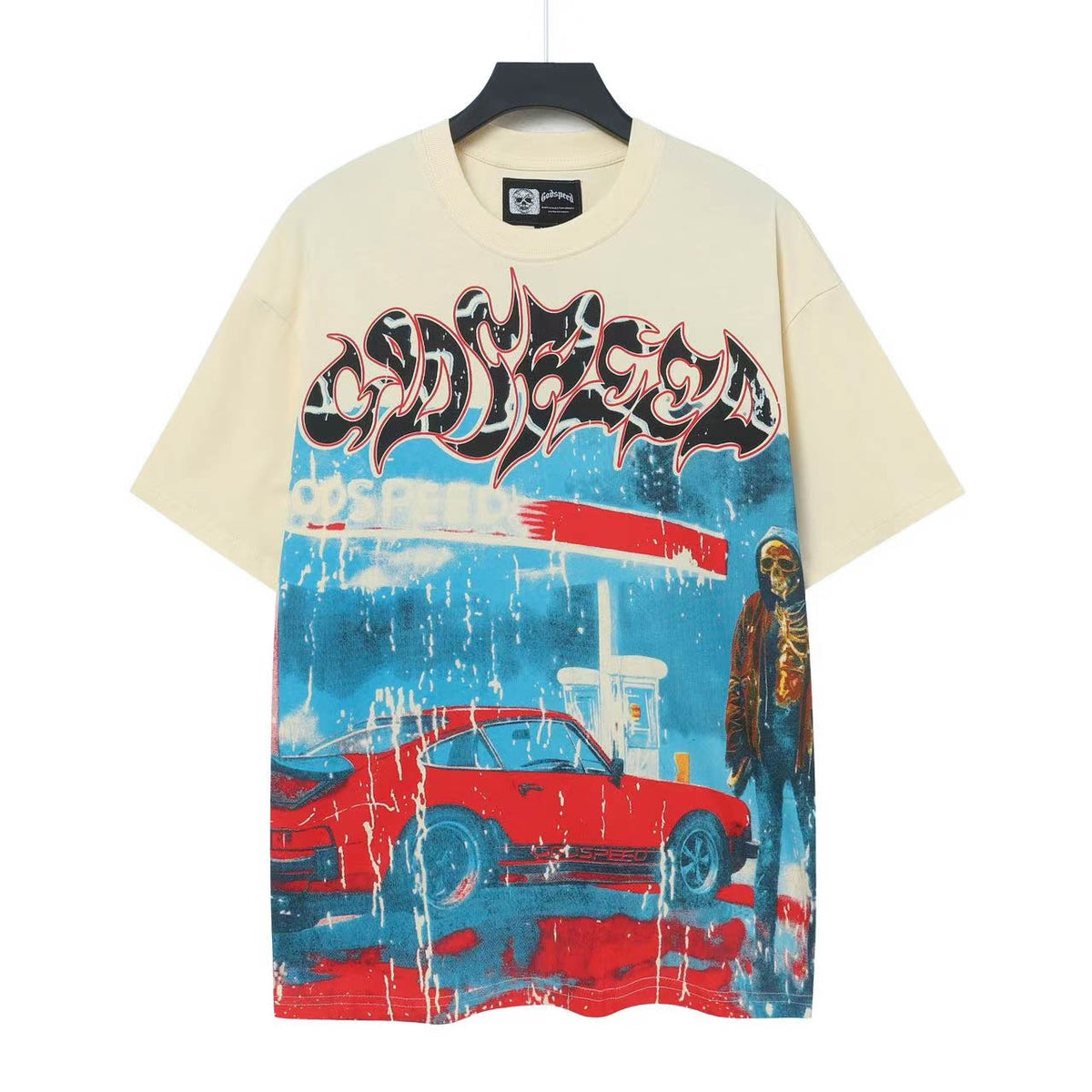 Godspeed Racing Car Graphic T-Shirt