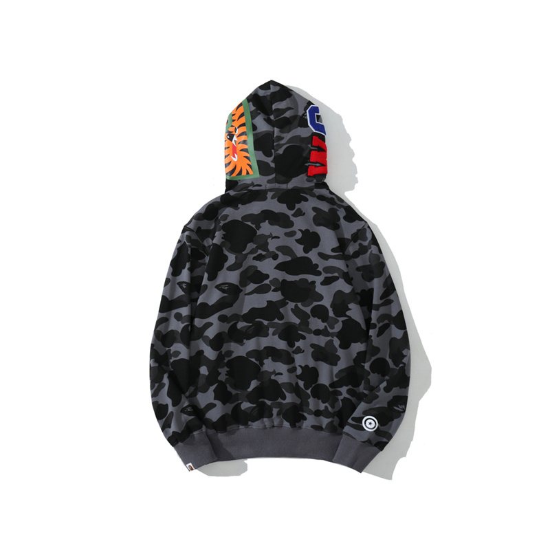 BAPE WGM Shark Camo Zip Hoodie