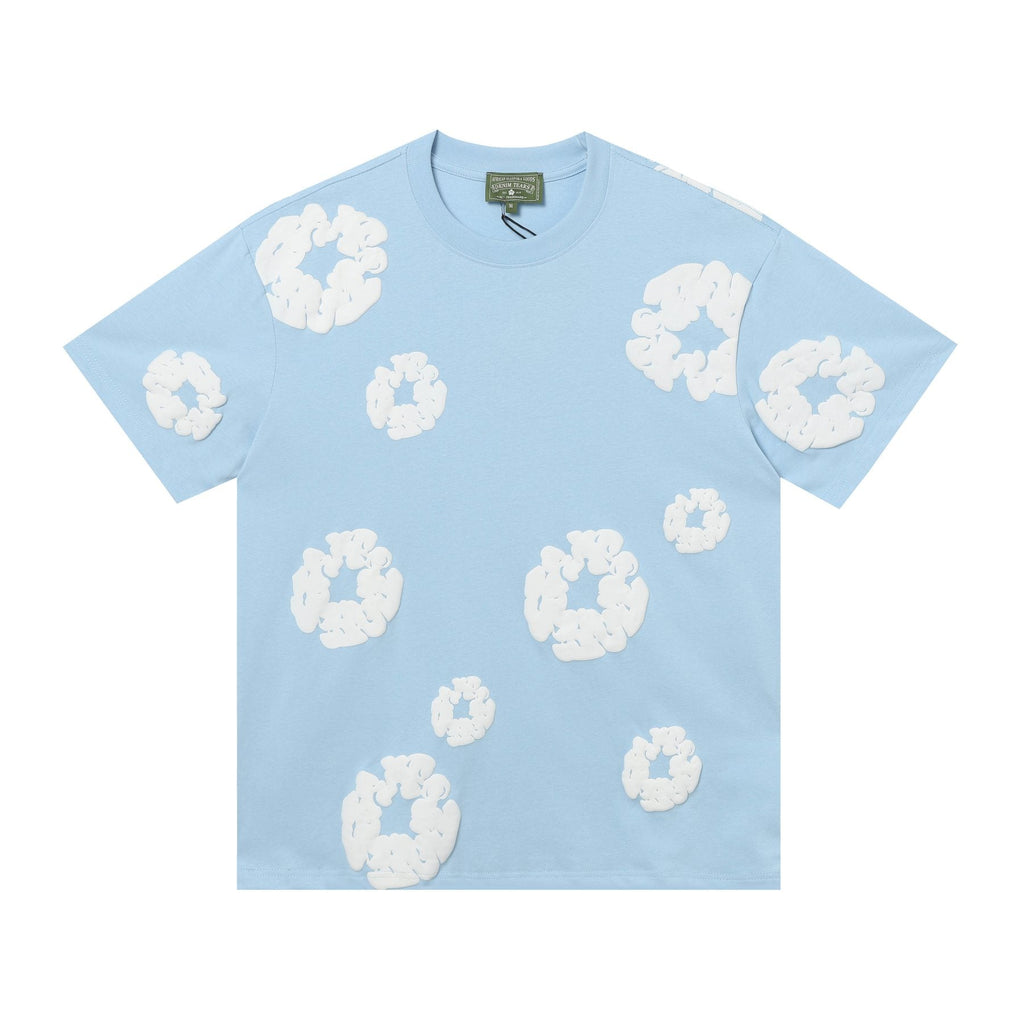 DENIM TEARS All-Over Floral Cloud Graphic T-Shirt