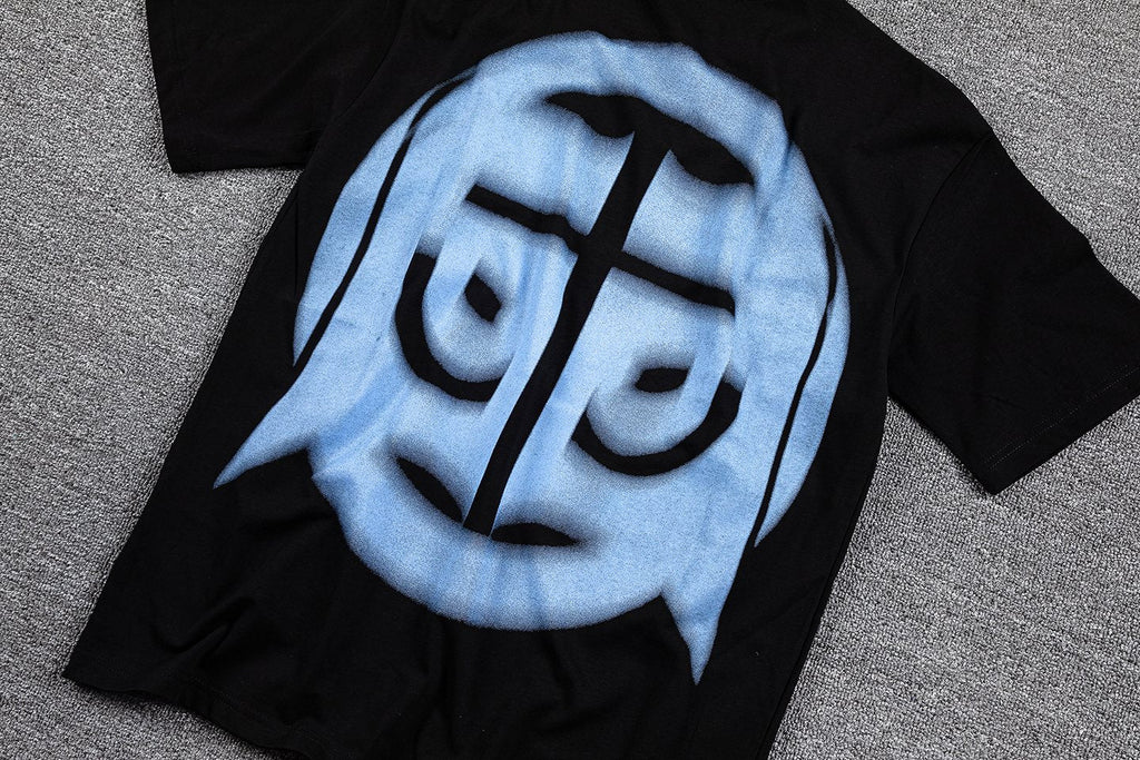 Glazagod Blue Graphic Short-Sleeve T-Shirt