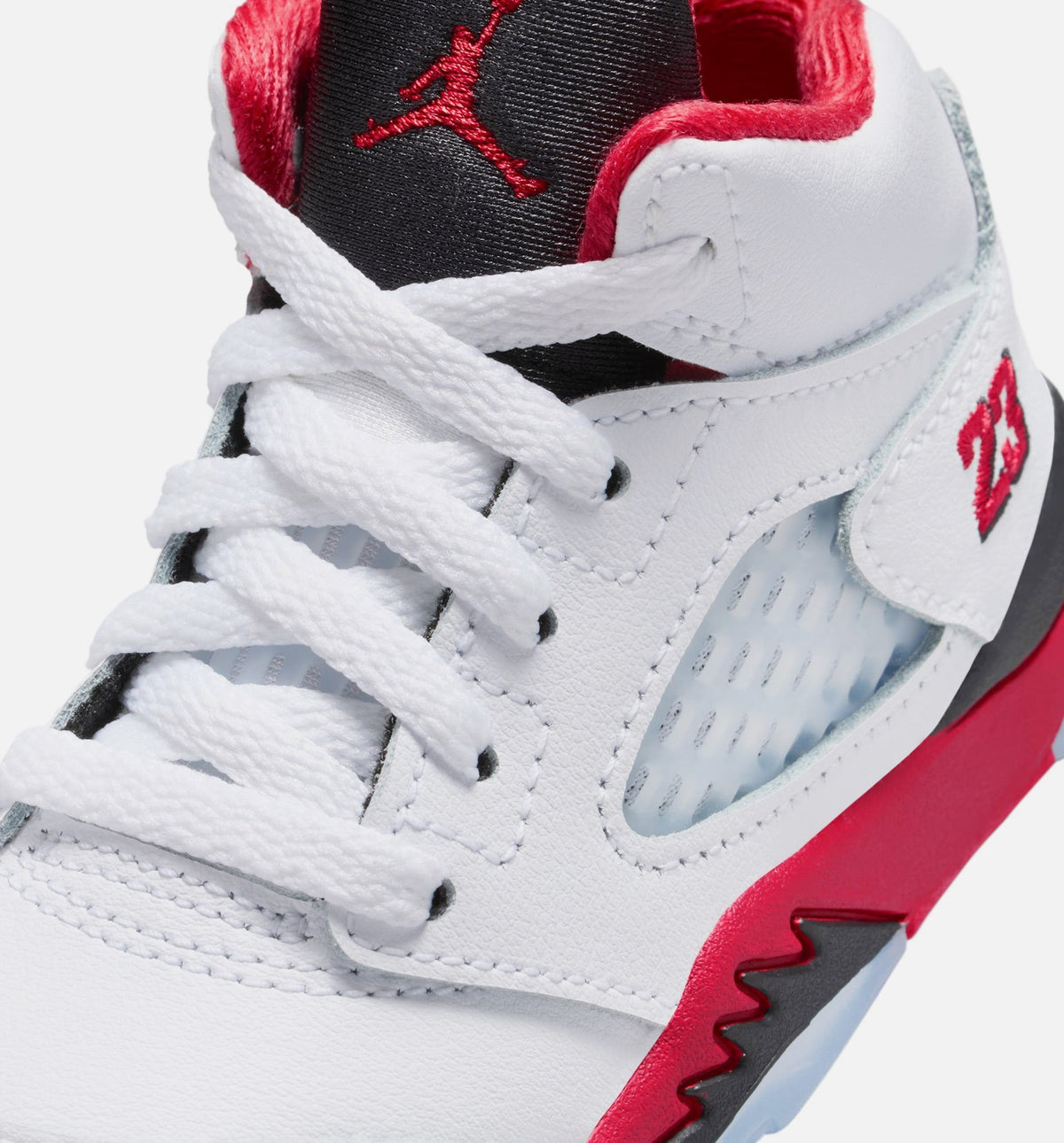Air Jordan 5 Retro Fire Red Infant/Toddler Shoe - Fire Red/White