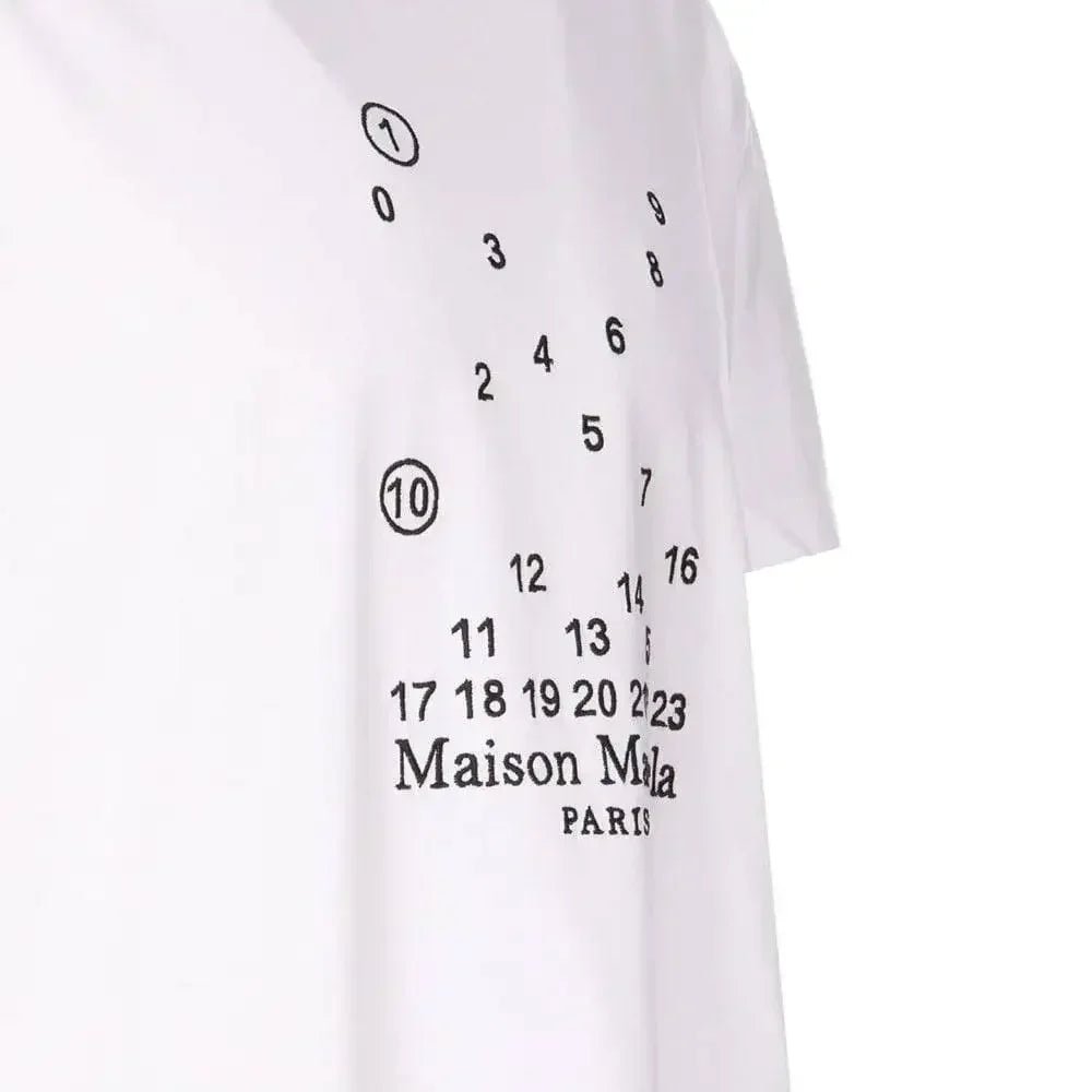Maison Margiela Embroidered Numeric Logo T-Shirt White