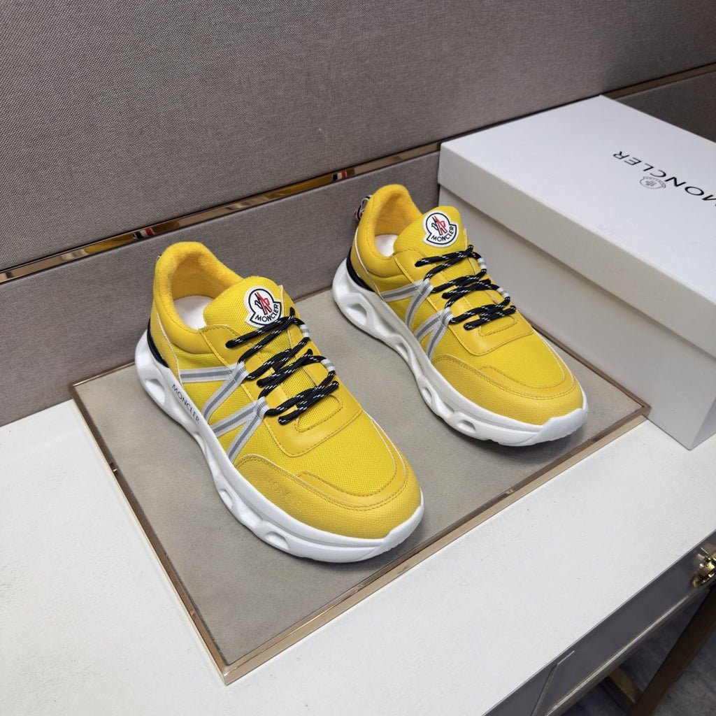 Moncler Men's Layered Lace-Up Sneakers