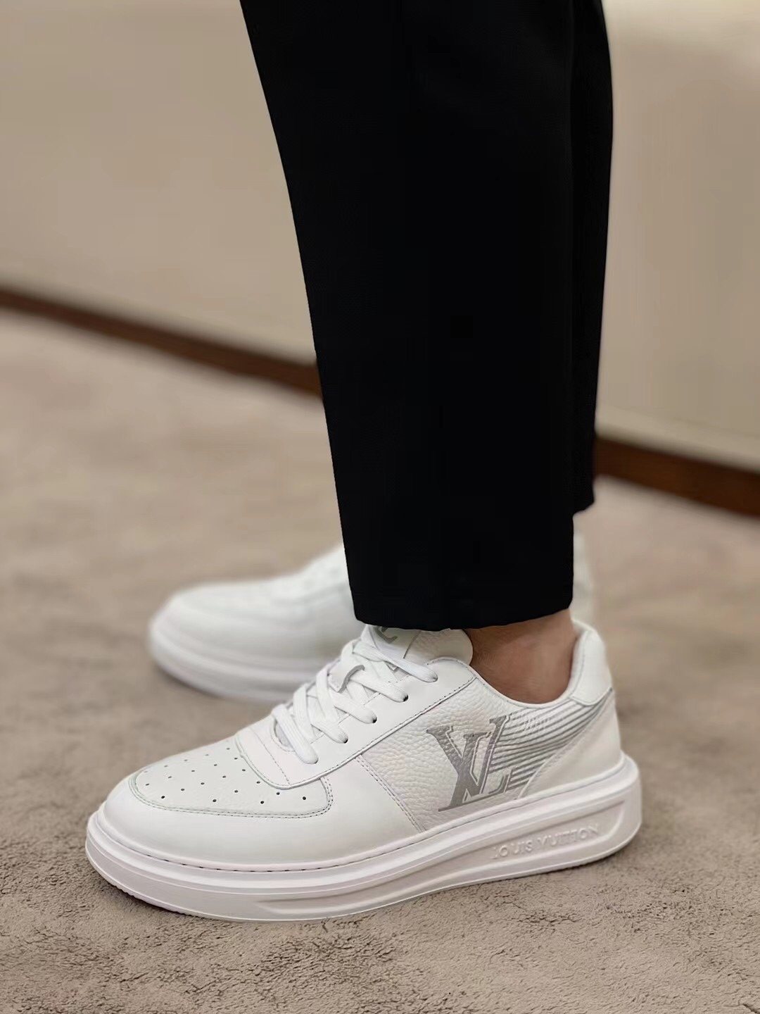 Louis Vuitton Side Lettering Low-Top Sneakers