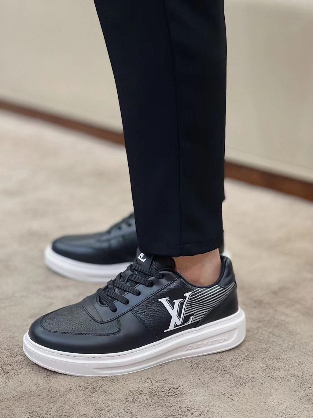 Louis Vuitton Side Lettering Low-Top Sneakers
